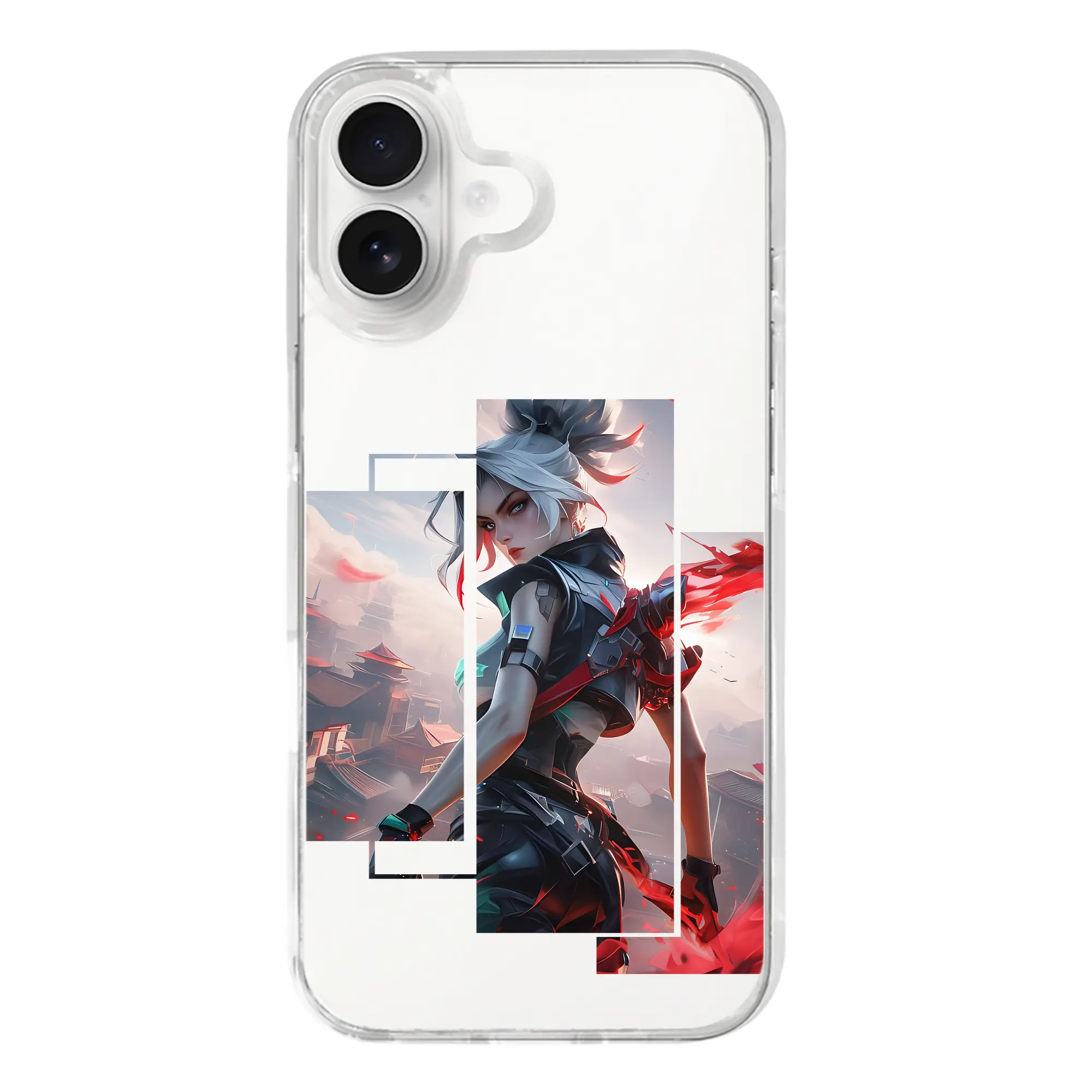 VALORANT グッズ,ジェット - iPhone 17シリーズ 透明スマホケース – 薄型・耐衝撃・精密フィット保護カバー